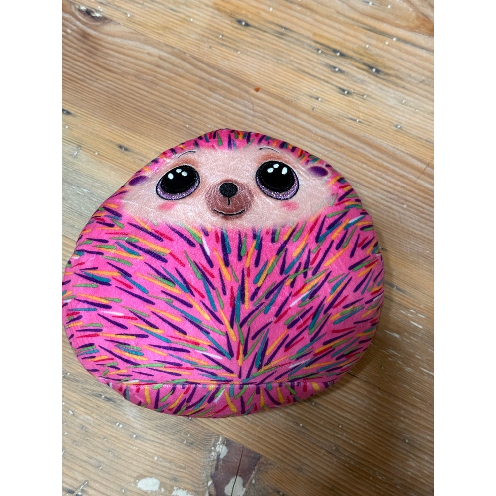 TY‎ Beanie Baby Hildee Hedgehog Plush Pink Multicolor Soft Toy